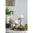 Abstract Cement Mushroom Candle Holder - Gray/Brown-1676536107