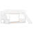 Twin Over Twin Bunk Bed With Convertible Slide And Stairway, White