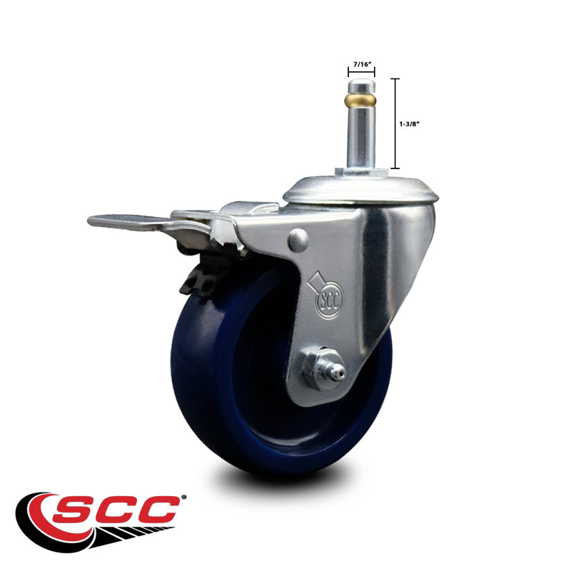 Solid Swivel Stem Caster