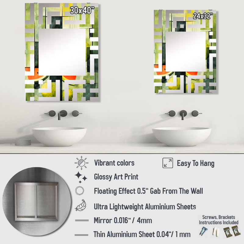 Halliday Mirror, 40" x 30"