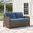 55'' Wide Metal Loveseat with Cushions-795724439-767976323