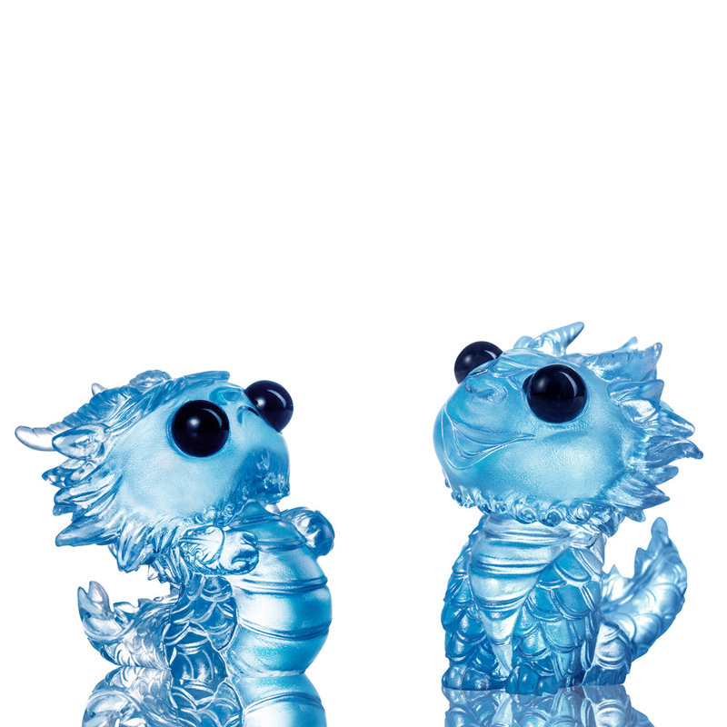 Figurines en cristal de l'année du dragon, LIULI | Un seul et même dragon dragon