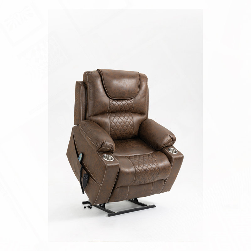 Fauteuil inclinable électrique avec porte-gobelets
