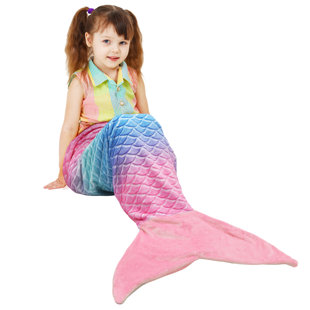 Mermaid Tail Blanket for Girls, Mermaid Sleeping Bag, Gift Idea for Girls