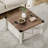 Allyssa 3 Piece Farmhouse Coffee Table Set
