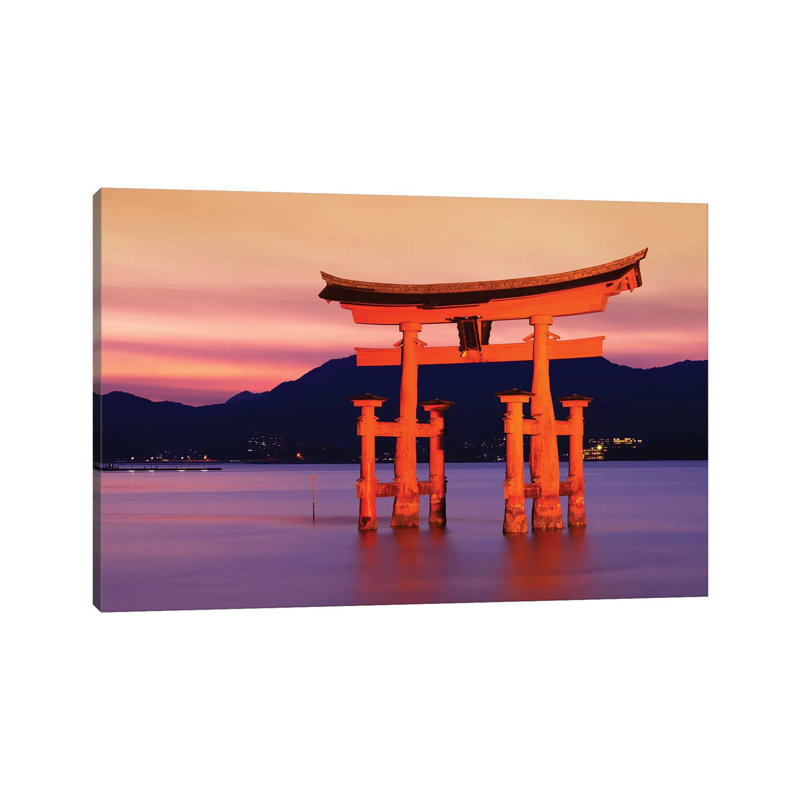 Sunset Of Torii Gate In Miyajima III by Philippe Hugonnard - Wrapped Canvas Gallery-Wrapped Canvas Giclée