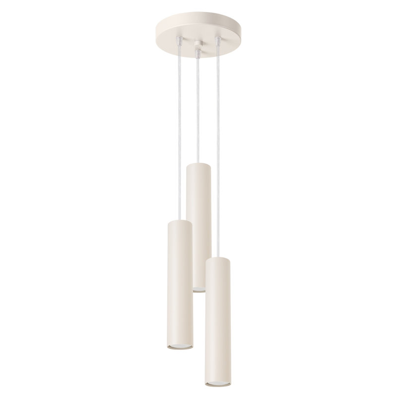 Bergmundur 3 - Light Stainless Steel Pendant, Beige