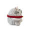 Panier de rangement en rotin Lucky Cat avec couvercle et bac décoratif pour la maison