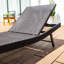 Chaise longue simple Ragena - brun foncé