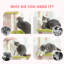Grands condos pour chat et arbres à chat, tour de fleurs rose en peluche de 74 po pour la maison