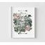 «God Is sein Her Floral» par Tara Moss, impression de Psaumes 46: 5, très grande affiche biblique encadrée, grand décor botanique biblique