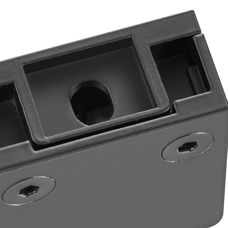 Poteau d'angle en acier inoxydable noir VEVOR