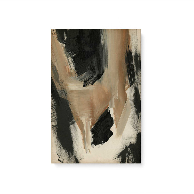 Toile tendue Burnt Ochre Echoes II, H 36 po x l 24 po
