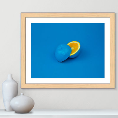 Pop orange en bleu par Davisuko