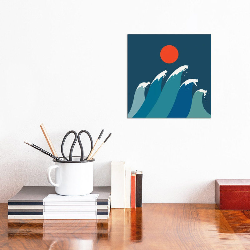 Cat Landscape XV by Lim Heng Swee - Wrapped Canvas Print, 30.48 cm H x 30.48 cm W