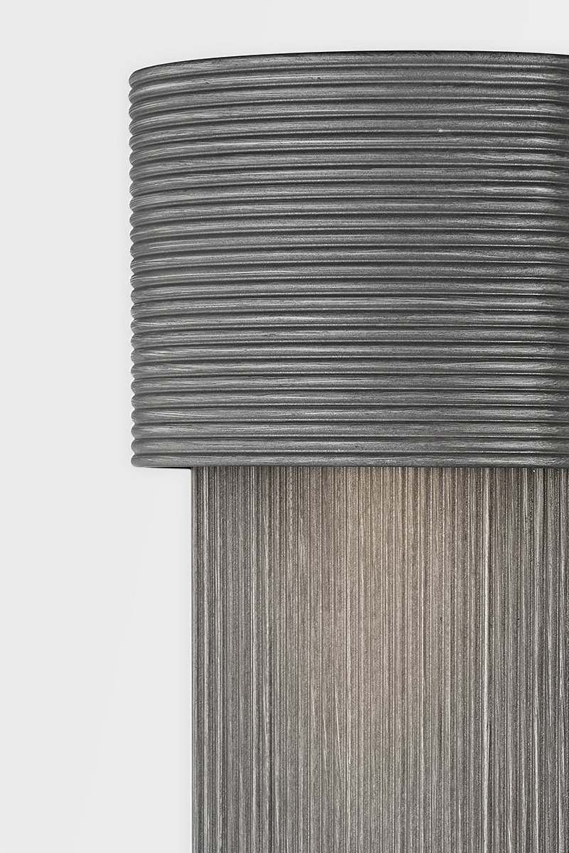1-Light Outdoor Light, Graphite, 12" H x 6.75" W x 3.5" D