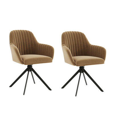 Velvet Upholstered Side Chair
