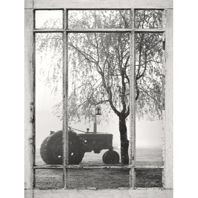 «Tractor Window View On Canvas» par Lori Deiter, reproduction