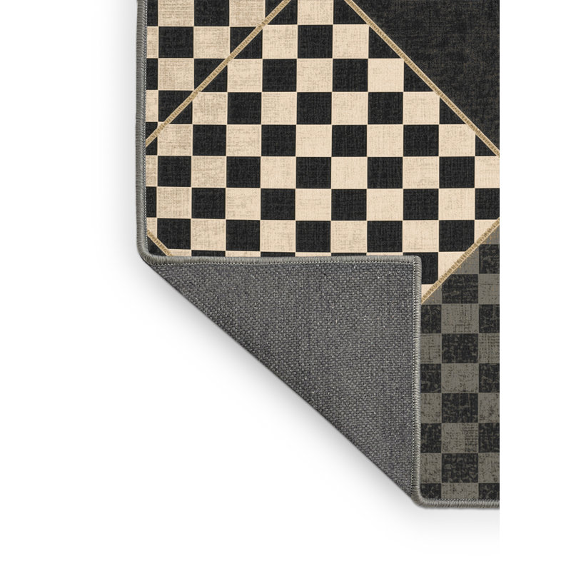 Tapis moelleux moelleux Art Deco, 2x4