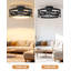 Ventilateur de plafond encastré avec lumières 20 po Alva-1081431564