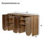 Wetherly Modern Walnut 2-Door Standard Accent Cabinet with Adjustable Shelves