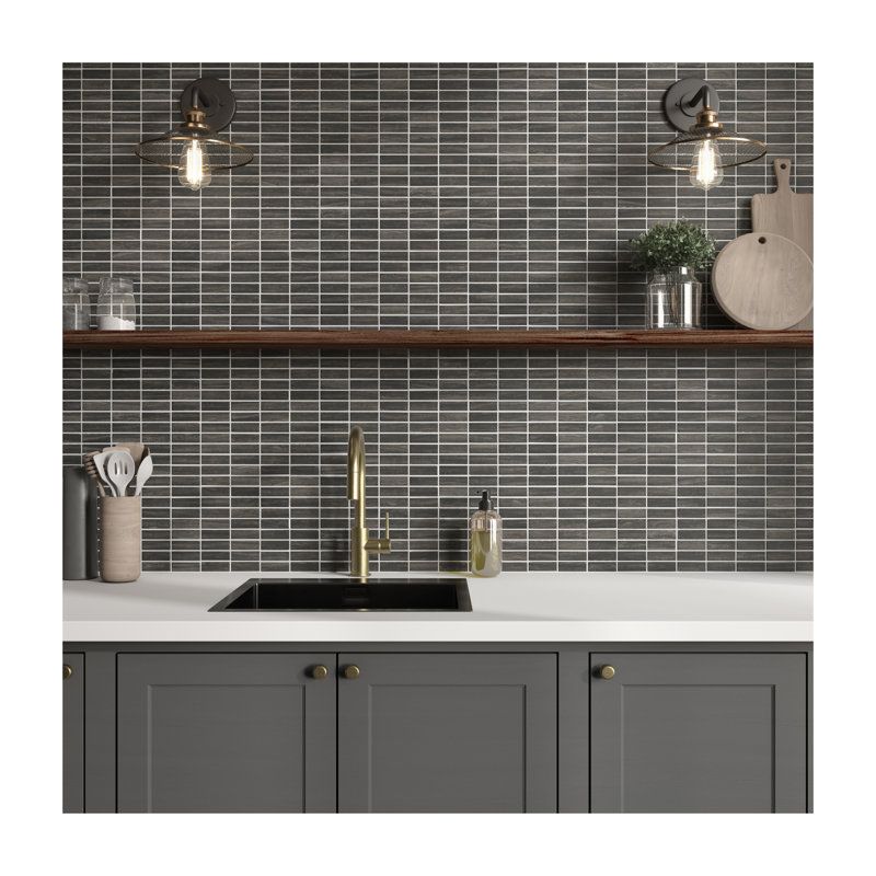Carreau de mosaïque à joint droit en céramique émaillée 1 x 3 Daltile Articulo (10 pièces par carton) (10,00 pieds carrés par carton)