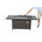 Aluminum/Wicker Propane Fire Pit Table