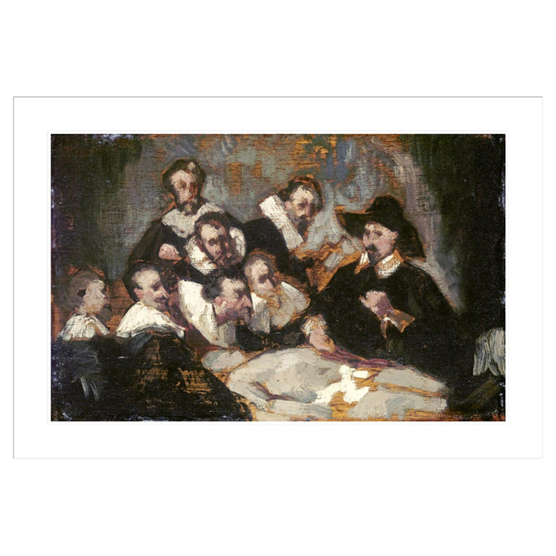 «The Anatomy Lesson» par Edward Manet, impression giclée sur cadre, H 29,01 po x l 41,5 po