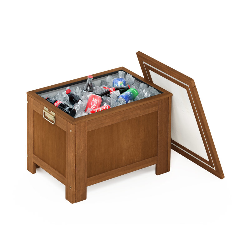 Furinno 52.14 Quarts Ice Chest in Natural