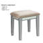 Ensemble de meuble-lavabo de style transitionnel 1 pièce avec tabourets rembourrés-1654794965
