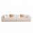 Teddy Fabric 4-Seat Modual Sofa,No Assembly-1561937739