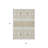 3' X 5' Beige Ivory And Taupe Southwestern Washable Indoor Outdoor Area Rug