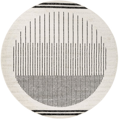 Tapis noir / ivoire Corum