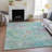 Machine Washable Indoor/Outdoor Brathwaite ACN2166 Abstract Rug-635601332