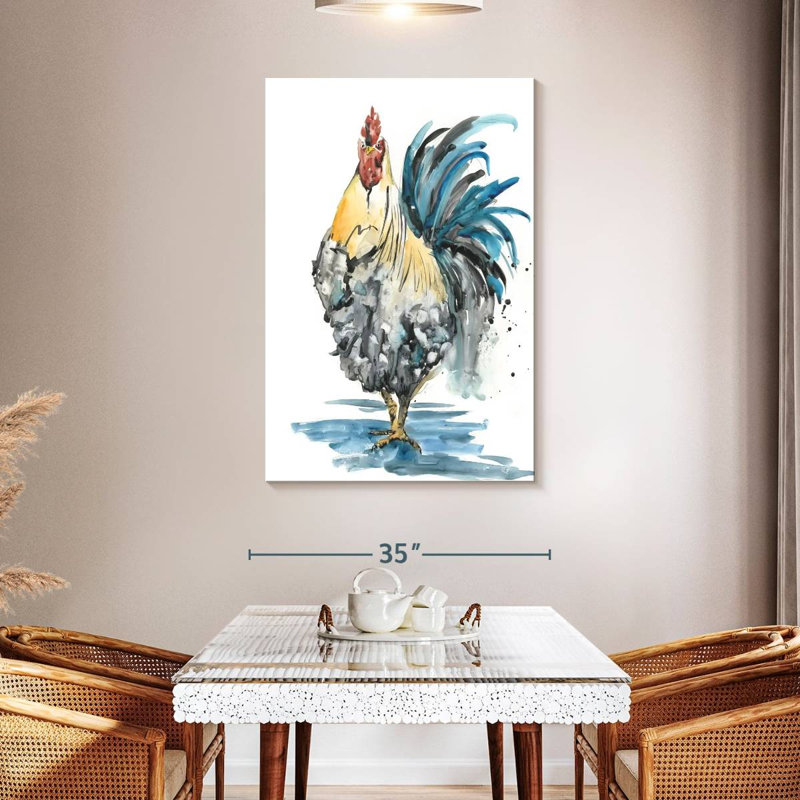 Brampt Rooster Splash II, 48" H x 32" W