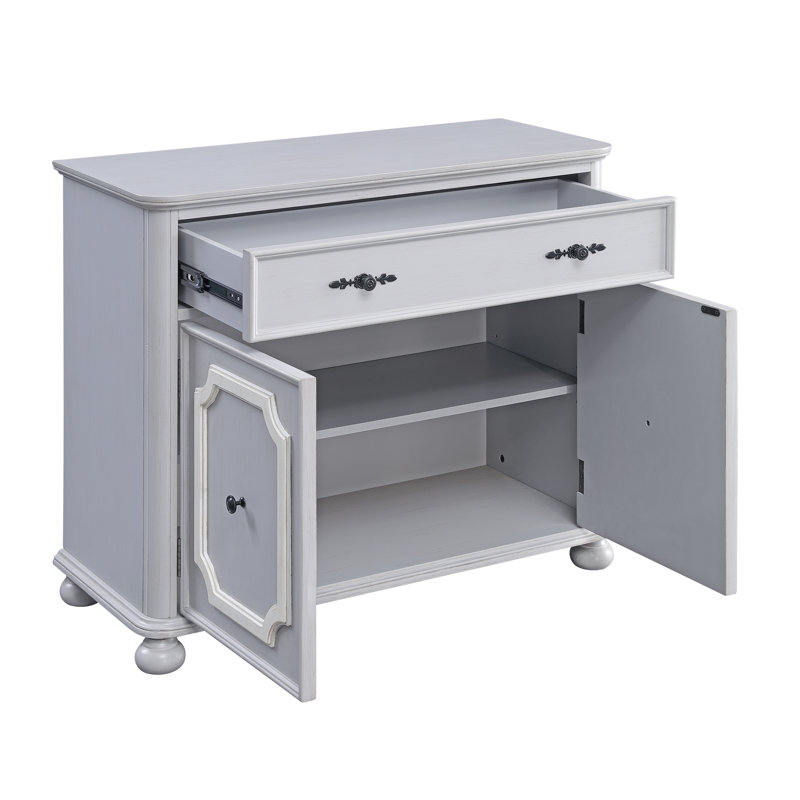 Martineau 2-Door Accent Cabinet in Gray