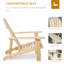 Chaise Adirondack en bois massif Boukra-87460033