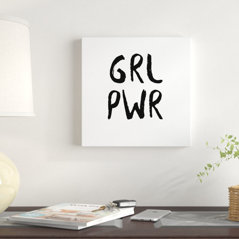 «Power Quotes V», art textuel sur toile, H 12 po x l 12 po