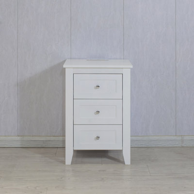 Nightstand, 3 Drawer Nightstand With Charging Station And USB Ports & Power Outlets,Wooden Bed Side Table/End Table Night Stands For Bedrooms