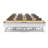16 Person Training Meeting Seminar Tables with Modesty Panels and 16 Chairs Complete Set