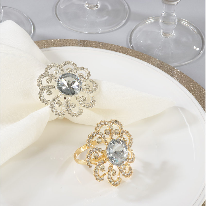 Metal Napkin Ring, Gold