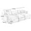 Ensemble de canapé modulaire 3 places avec trois repose-pieds-106807051