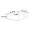 Table basse moderne et minimaliste avec rangement rectangulaire