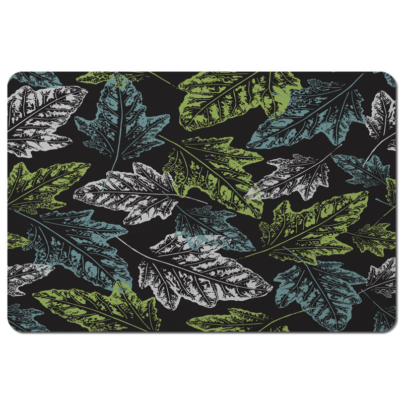 Landover Polyester, Wood Floral Rectangle Placemat