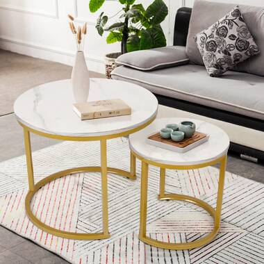 24'' Tall End Table, Narrow Side Table with Drawer and Shelve for Small Space Red Barrel Studio Color: White