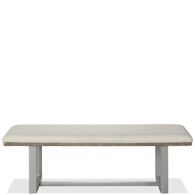 Polyester Blend Upholstered Bench