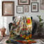 Floral Harmony Mosaic - couverture sherpa de qualité supérieure 1 pièce-97833621