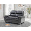 Causeuse en similicuir noir Londonderry-421156912