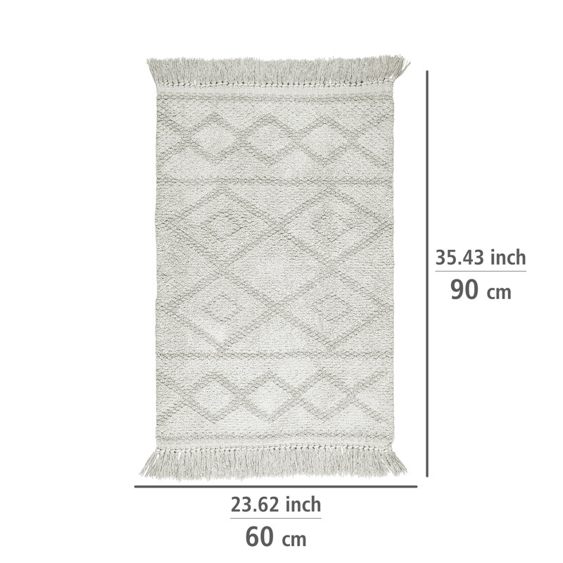 Adarra Cotton Non-Slip Bath Mat