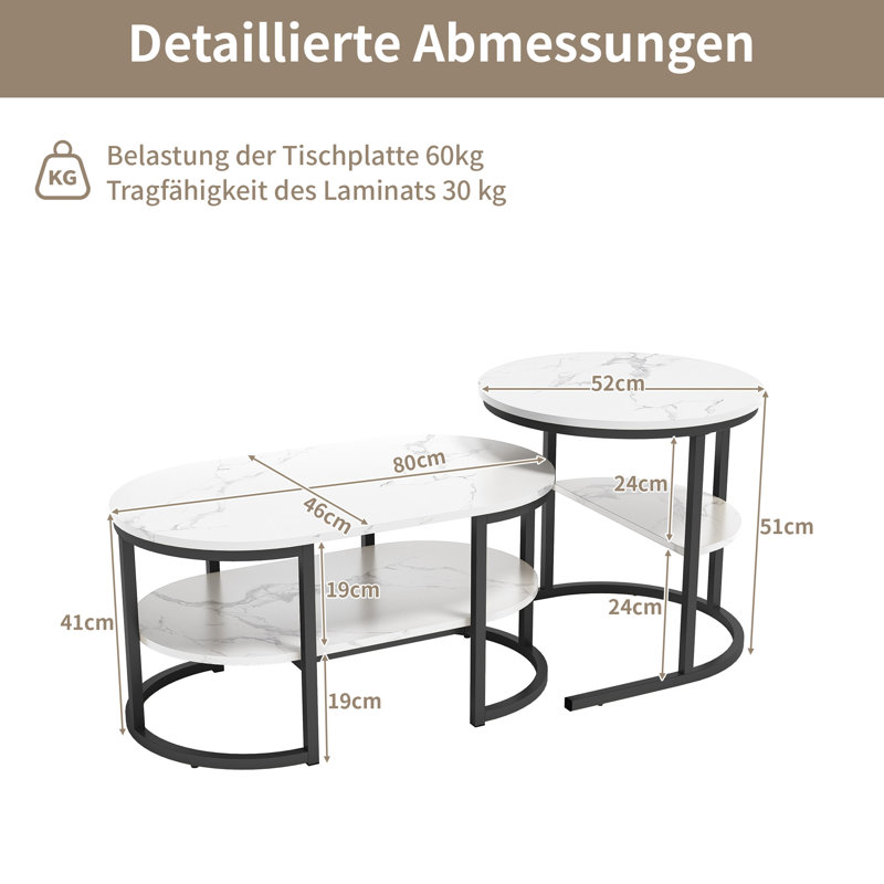 Akeira Coffee Table with Storage, Black